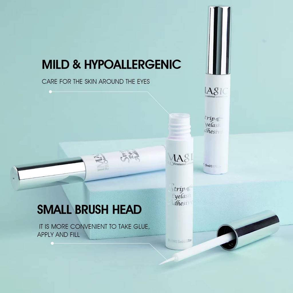 5Ml False Eyelash Extension Glue Waterproof Fast Dry Long Lasting Strong No Irritation Transparent Eyelash Primer Tools