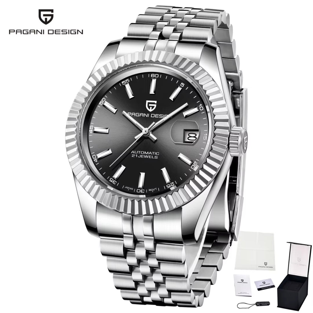 Men Mechanical Watch Luxury Automatic Watch Sport Stainless Steel 100M Waterproof Watch for Men