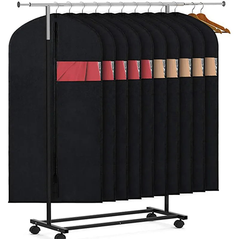 Dustproof Clothing Covers Waterproof Clothes Dust Cover Coat Suit Dress Protector Hanging Garment Bags Closet Organizer