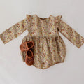 Fashion Baby Girl Dress Kids Clothes for Girls Long Sleeves Floral Blouse Dress for Girls Spring Summer Kids Dress for 0-6Y