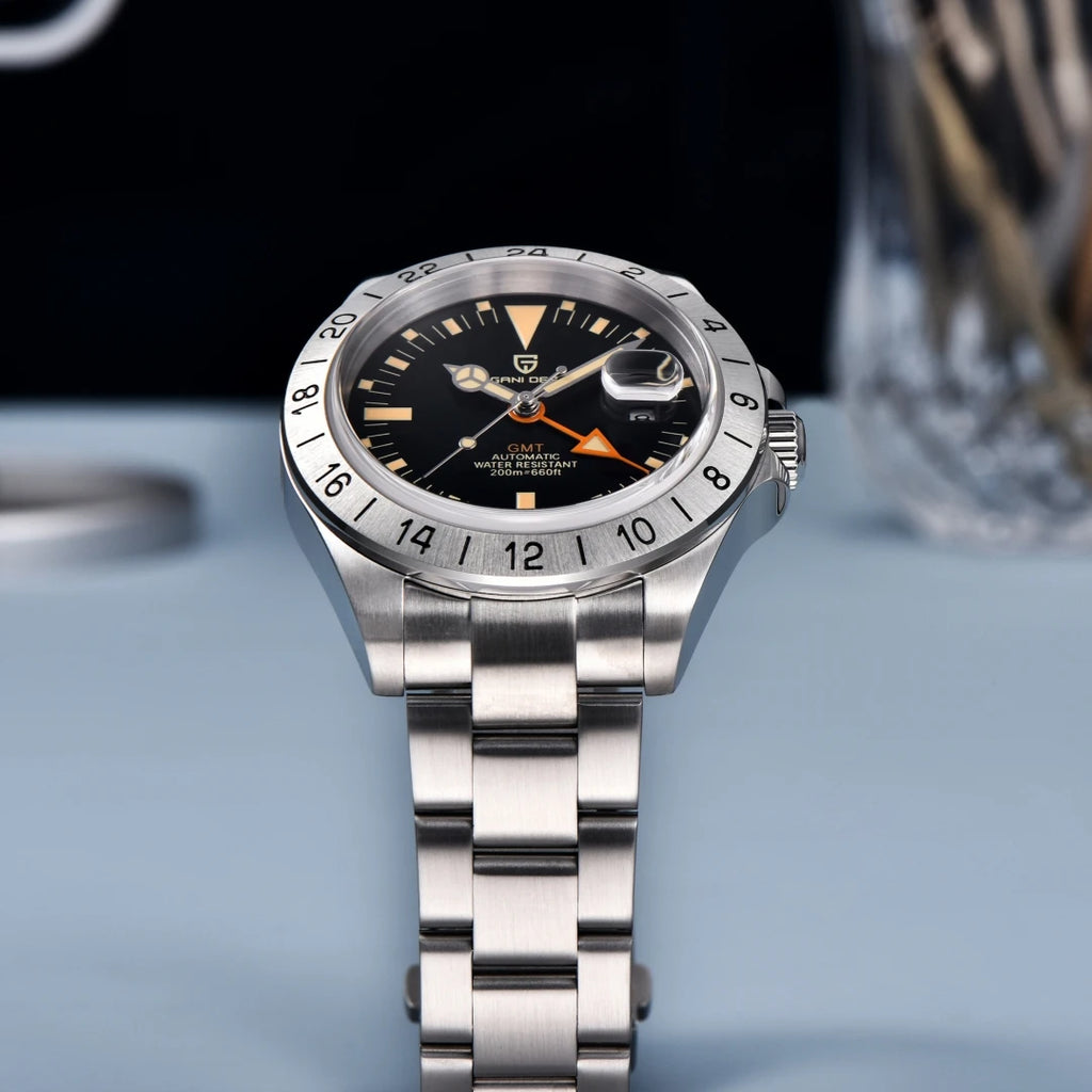 2026 New PAGANI DESIGN GMT Men Automatic Mechanical Watch Classic Retro Watch Stainless Steel 200M Waterproof Clock Reloj Hombre