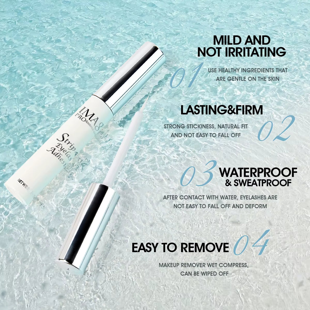 5Ml False Eyelash Extension Glue Waterproof Fast Dry Long Lasting Strong No Irritation Transparent Eyelash Primer Tools