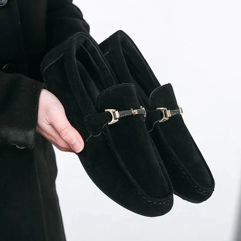 Spring Autumn Men's Casual Shoes Korean Style Bean Paste Shoes Breathable Summer Shoes Trendy Student Shoes PVC Leather