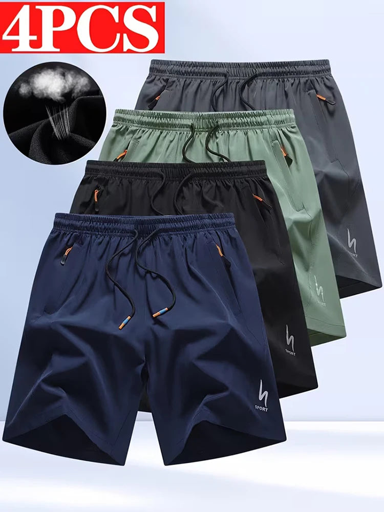 Men's Elastic Waist Sports Shorts