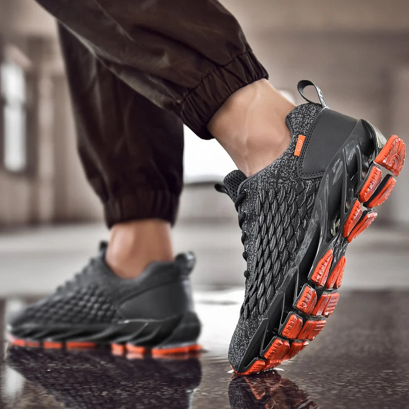 Spring Versatile Men Shoes New Mesh Trendy Jogging Platform Breathable Casual Sneakers Running Anti Odor Travel Shoes Zapatos