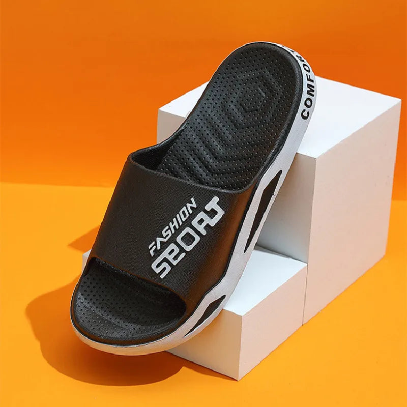 New Big Size 48 49 Men Slides Summer Luxury Sandals Women Outside Flip Flops Casual Beach Breathable Shoes Couples Home Slippers