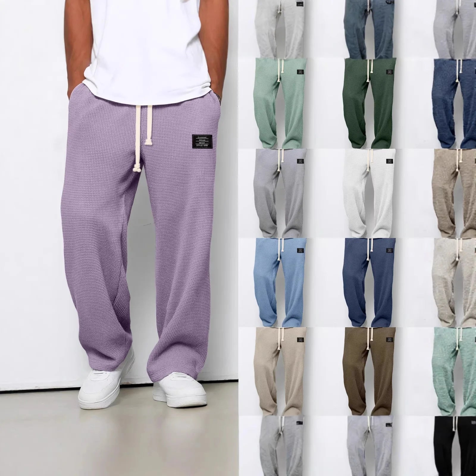 Men's Wide-Leg Casual Sweatpants