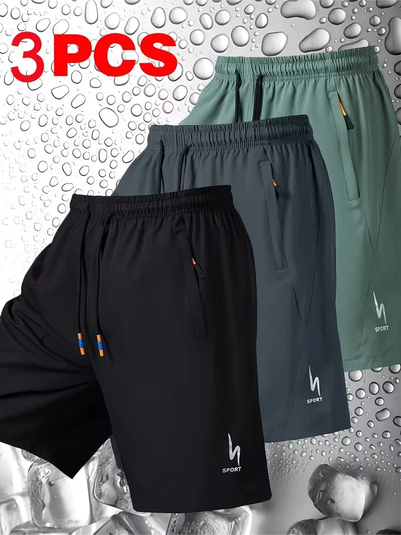 Men's Elastic Waist Sports Shorts