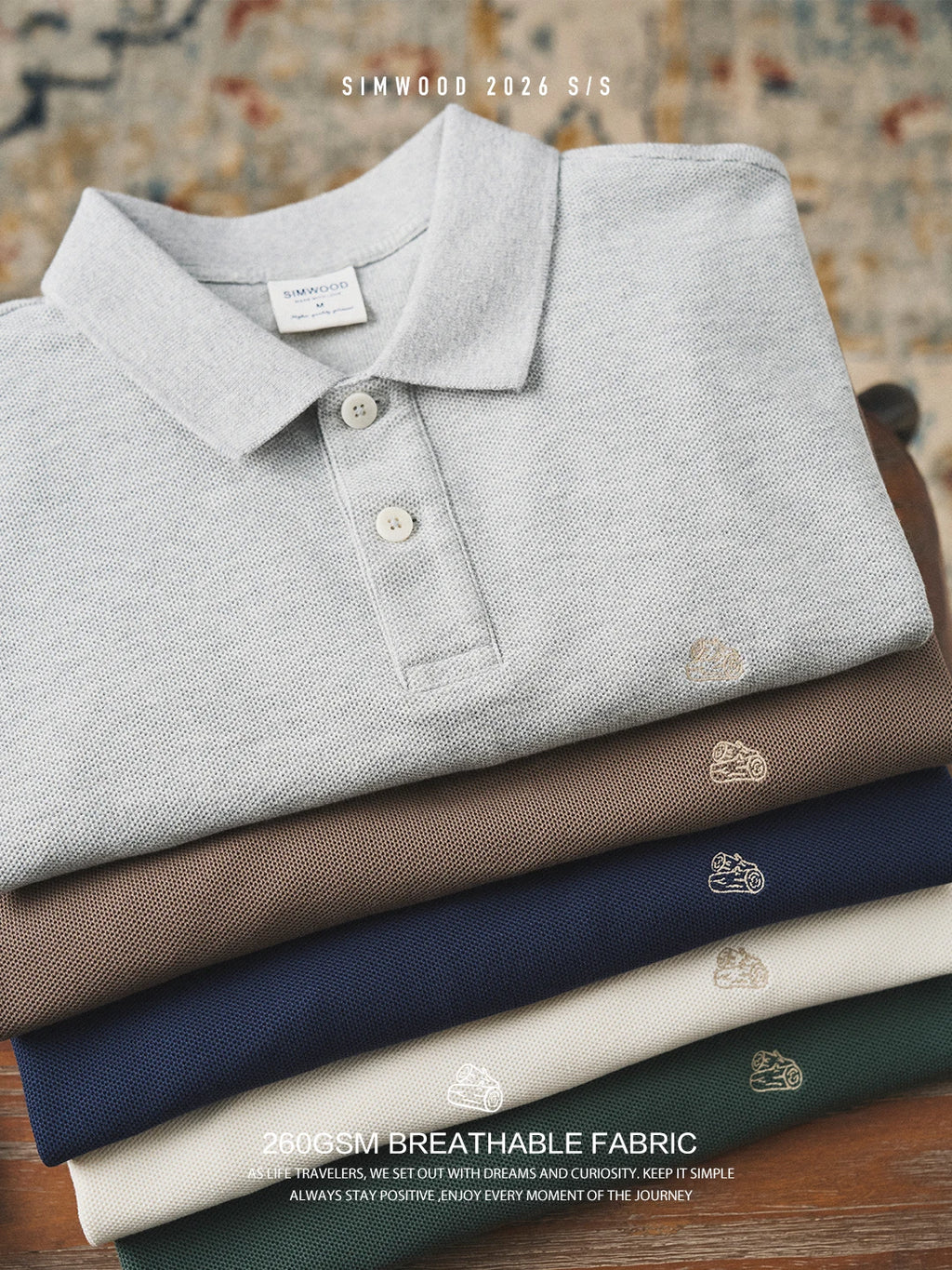 SIMWOOD Oversize Polo Shirt