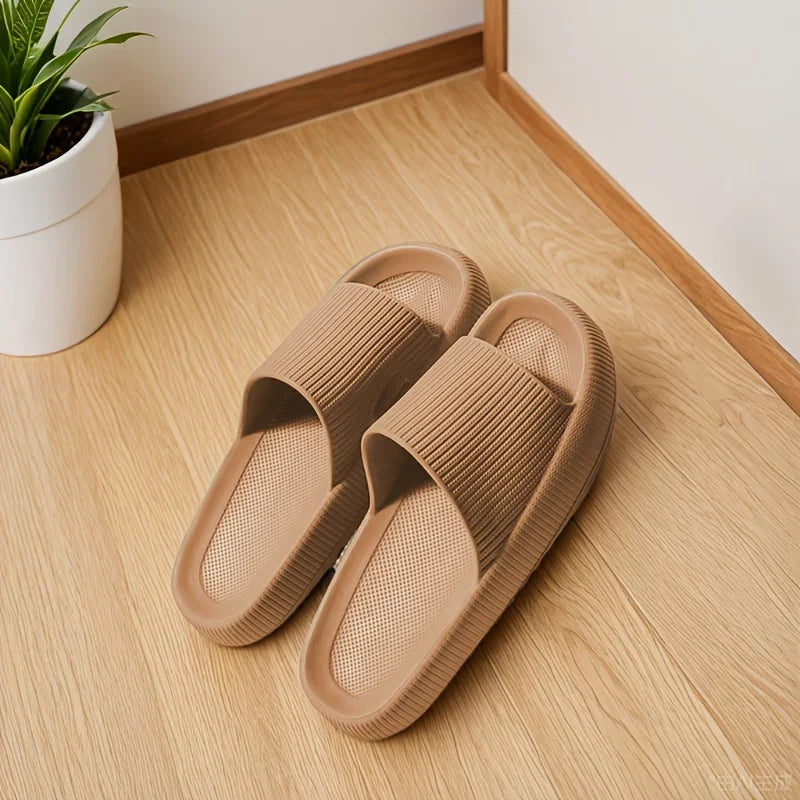 Modern Classic Stepping on Shit Slippers Thick-soled Summer Home Home Thick-soled Indoor Couple EVA Cool Slippers