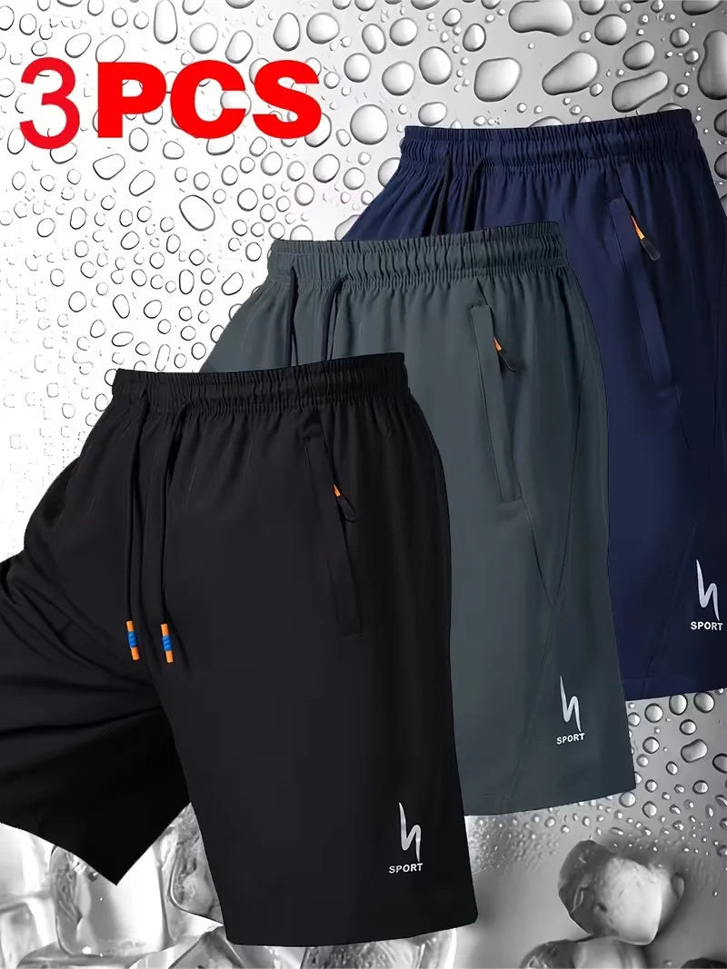 Men's Elastic Waist Sports Shorts