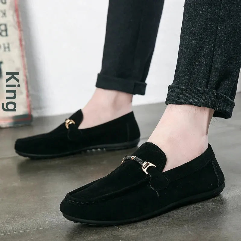 Spring Autumn Men's Casual Shoes Korean Style Bean Paste Shoes Breathable Summer Shoes Trendy Student Shoes PVC Leather