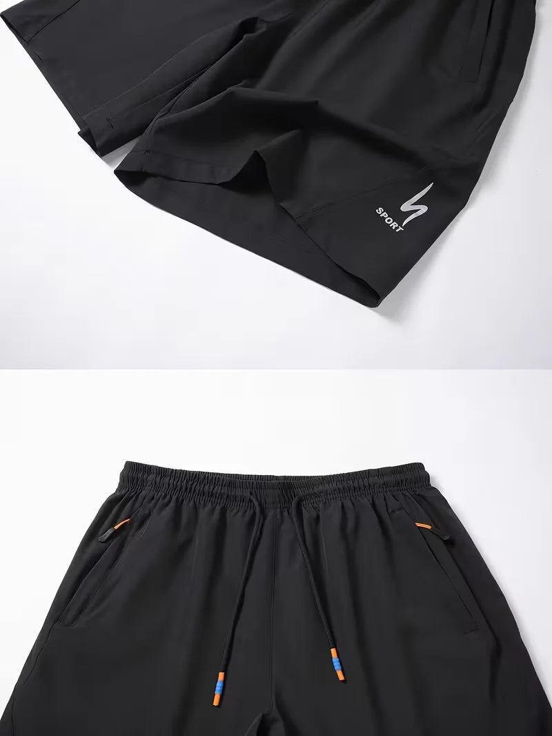 Men's Elastic Waist Sports Shorts
