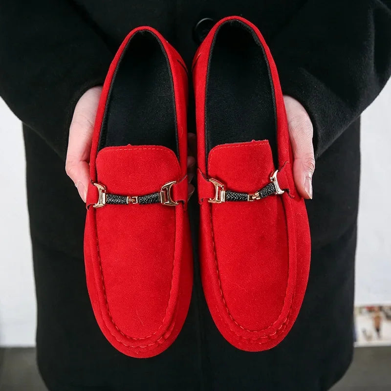 Spring Autumn Men's Casual Shoes Korean Style Bean Paste Shoes Breathable Summer Shoes Trendy Student Shoes PVC Leather
