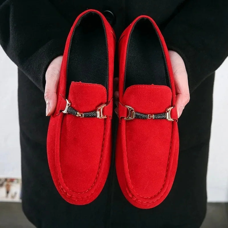 Spring Autumn Men's Casual Shoes Korean Style Bean Paste Shoes Breathable Summer Shoes Trendy Student Shoes PVC Leather
