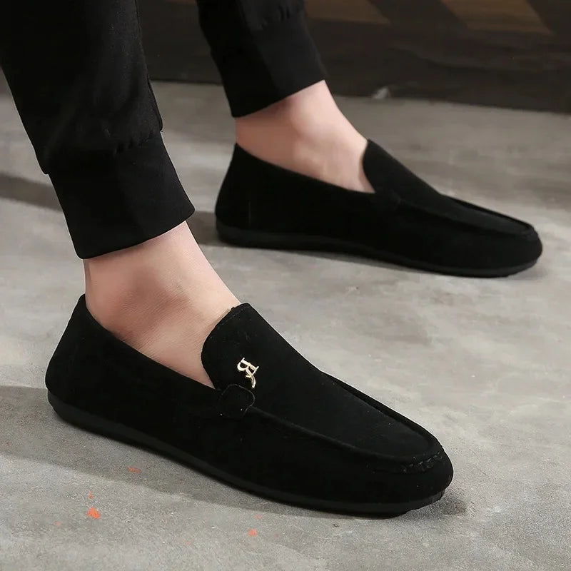 Spring Autumn Men's Casual Shoes Korean Style Bean Paste Shoes Breathable Summer Shoes Trendy Student Shoes PVC Leather