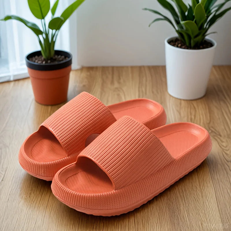 Modern Classic Stepping on Shit Slippers Thick-soled Summer Home Home Thick-soled Indoor Couple EVA Cool Slippers