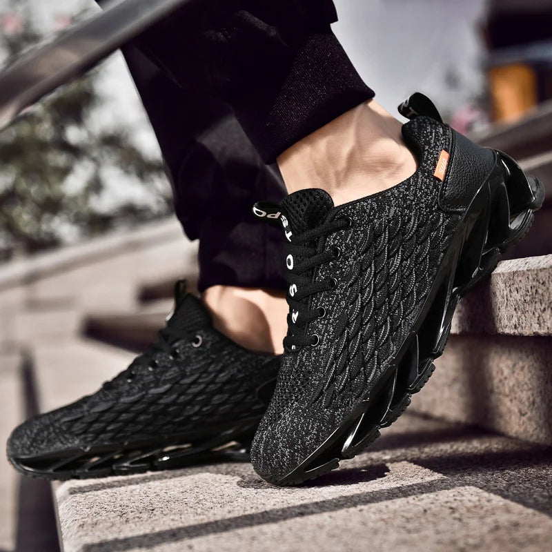Spring Versatile Men Shoes New Mesh Trendy Jogging Platform Breathable Casual Sneakers Running Anti Odor Travel Shoes Zapatos