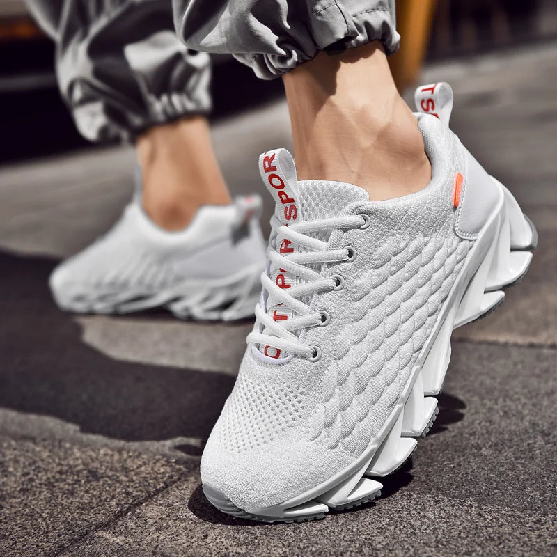 Spring Versatile Men Shoes New Mesh Trendy Jogging Platform Breathable Casual Sneakers Running Anti Odor Travel Shoes Zapatos
