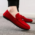 Spring Autumn Men's Casual Shoes Korean Style Bean Paste Shoes Breathable Summer Shoes Trendy Student Shoes PVC Leather