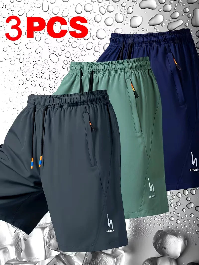 Men's Elastic Waist Sports Shorts