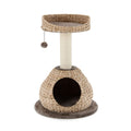 Klein Katzenbaum Mit Höhle & Natürlichem Sisal & Handgefertigter Korb Φ 48 X 70,5 Cm