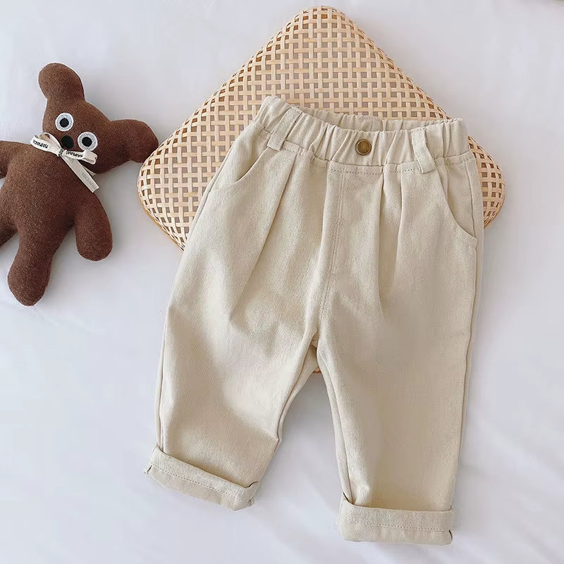 Spring Baby Girl Boy Pants 0-5Y Kids Pants Baby Blue Jeans Pants Toddler Girls Trousers Baby Girl Clothes Autumn Kids Pants