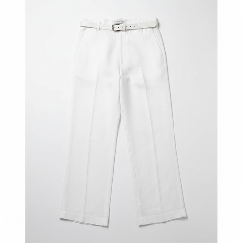 Classic White Linen Pants
